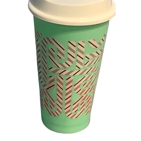 Starbucks Cup Mint Green 2013 Travel Tumbler With Lid 16oz Reusable Plastic - Picture 2 of 6